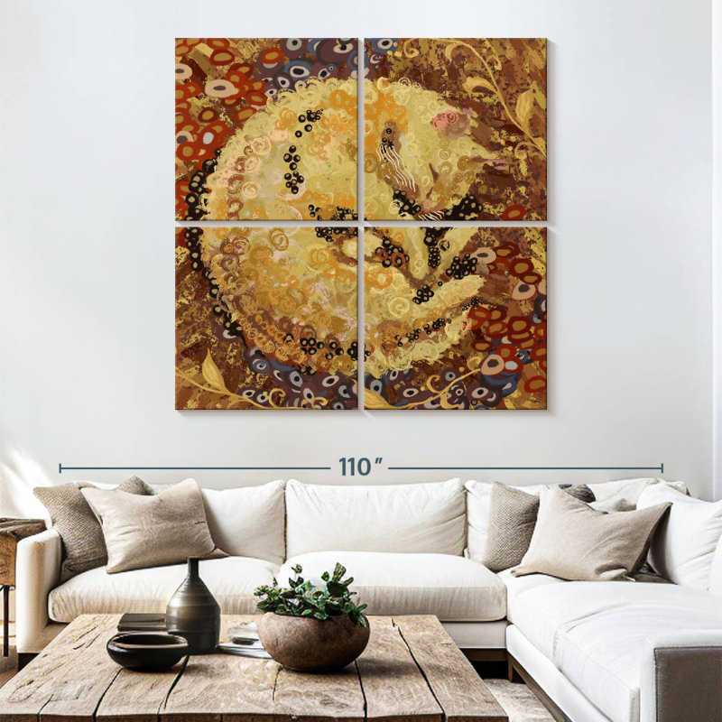 Brampt Sleeping Cat Abstract, 74" H x 74" W