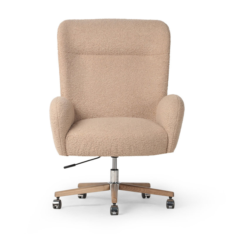 Cade Desk Chair-Sheepskin Camel