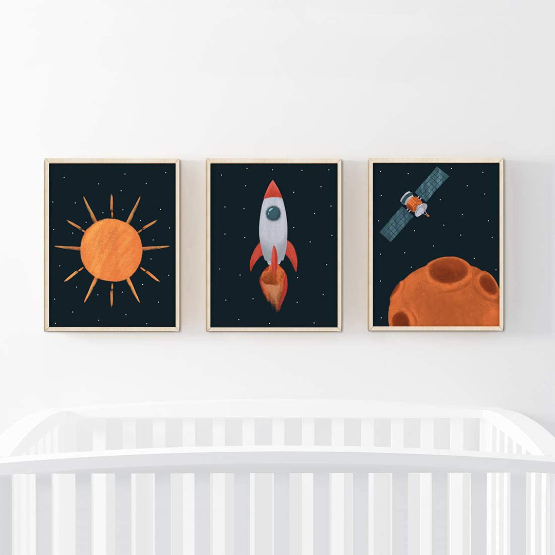 Winship 3 - Piece Paper Print Zoomie Kids