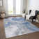 Machine Washable Indoor/Outdoor Cinead ACN1682 Blue Rug