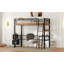 Lit mezzanine en métal avec bureau intégré-1025800338