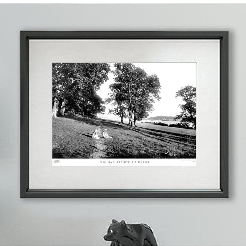 Flushing, Trefusis Fields 1918 1 Piece Single Picture Frame Wall Art, 60cm H x 80cm W x 2.3cm D