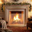 Contemporary Golden Metal Fireplace Screen, Decorative Fire Barrier for Rooms