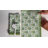 Set of 4 Floral Pattern Cotton Napkins, 20 x 20 Inch, Green
