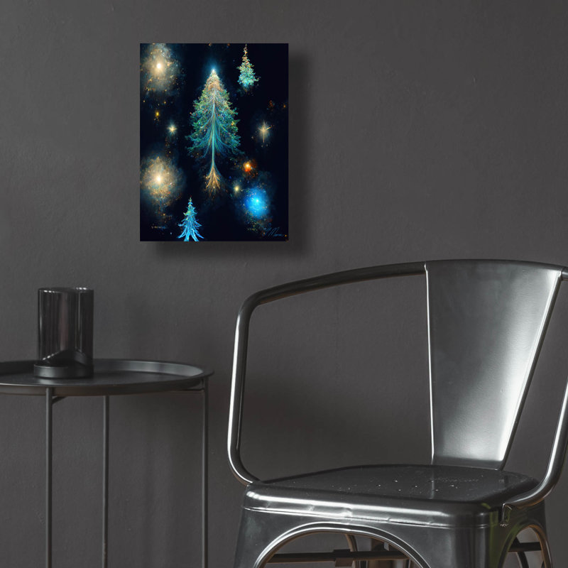 «Christmas Tree 4» par Tanya Mavric, H 16 po x l 12 po x P 0,13 po