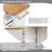 Kitchen Island Cart with Drop Leaf, Power Outlets & Hidden Wheels-879092280