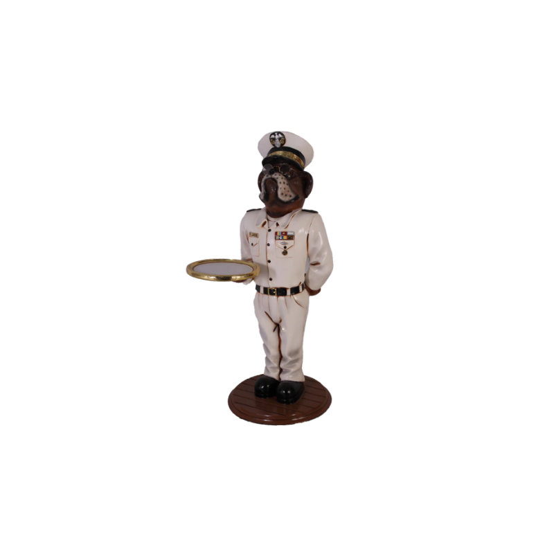 Statue de joyeux amiral bouledogue Joyana