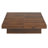 Square Veneer Coffee Table Sliding Top With Storage In 39.4''