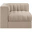 Chaise d'angle rembourrée en tissu Rummi-123507410