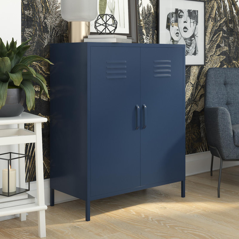 Manushe 2 -Door 2 -Shelf, Navy