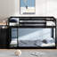double au-dessus de couleur double avec 4 et 3 tablettes, bois massif pour une ambiance chaleureuse dans la chambre à coucher, 4 tiroirs et 3 tablettes à décor moderne-118036608-118036606