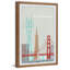 Majestic Golden Gate Bridge - Reproduction d'art graphique sur papier encadré-1753181407