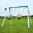 Backyard Discovery Mini Brutus Heavy-Duty Metal A-Frame Swing Set
