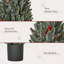 Arbre de Noël artificiel de 18 po de haut miniature enneigé et enneigé, décoration de Noël avec pommes de pin et baies