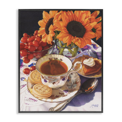 Autumnal Tea Party Art by Mardell Schuster