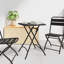 Bistro Table Folding Powder-coated Steel Outdoor Garden Furniture Patio-742286906