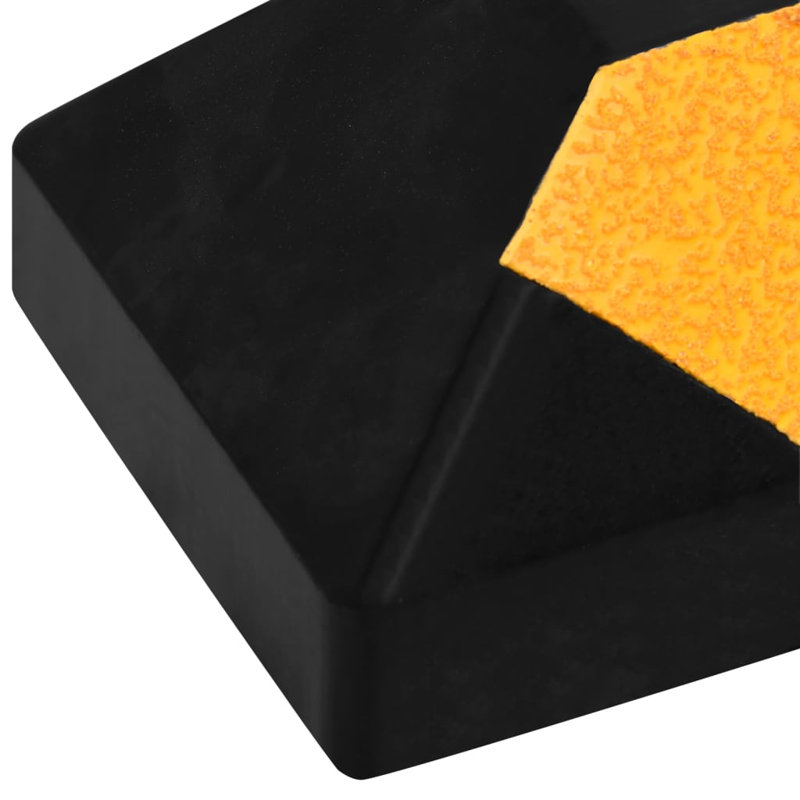 vidaXL Reflective Parking Blocks 22.0x5.9x3.9" Rubber