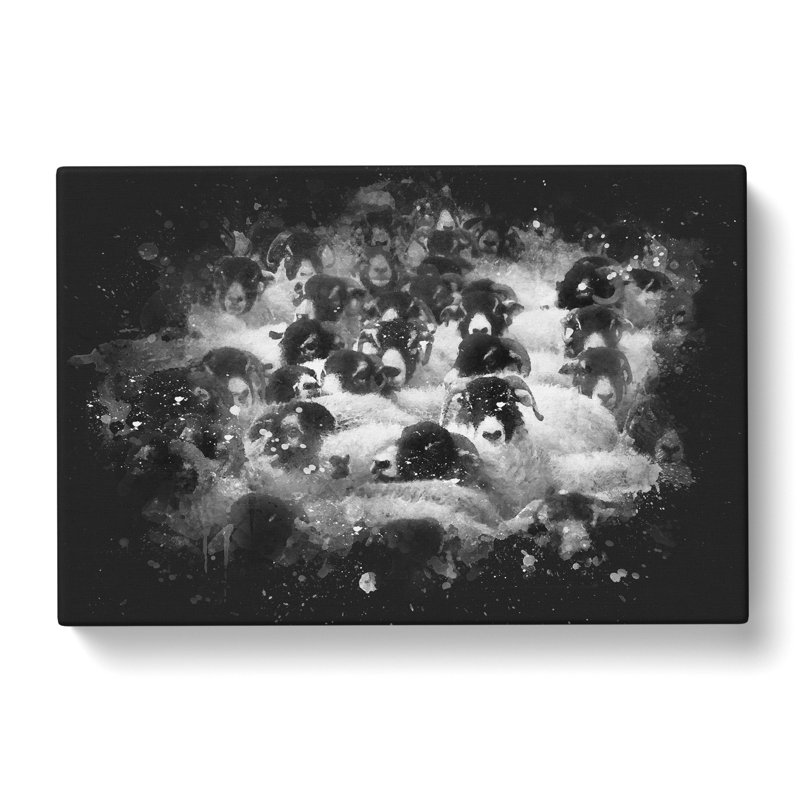 Flock of Sheep Vol.2 - Wrapped Canvas, 60cm H x 91cm W x 3cm D