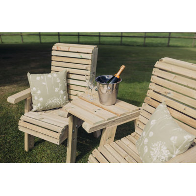 Trapezoidal 43.5cm L Outdoor Standing Height Table