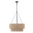 23.6" 6-Light Modern Rope Drum Chandelier-1987355957