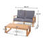 Causeuse et table basse Adirondack Design