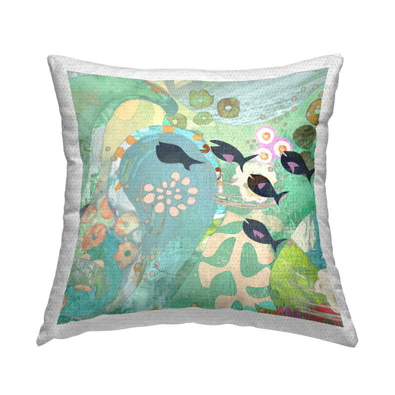 Abstract Outdoor Throw Pillow
