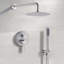 Ensemble de pomme de douche 10 po et douchette à main en nickel brossé 10 po