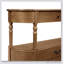 Console rétro en bois courbé avec 3 tiroirs, table d'entrée de 43 po avec tablette de rangement, canapé derrière le canapé avec pieds en bois massif pour le couloir du salon