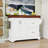 Rolling Kitchen Cart with Wood Countertop, 2 Deep Drawers, Adjustable Shelf and Spice & Towel Rack-1400334381