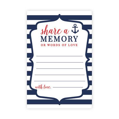 Nautical Anchor Share a Memory Cards