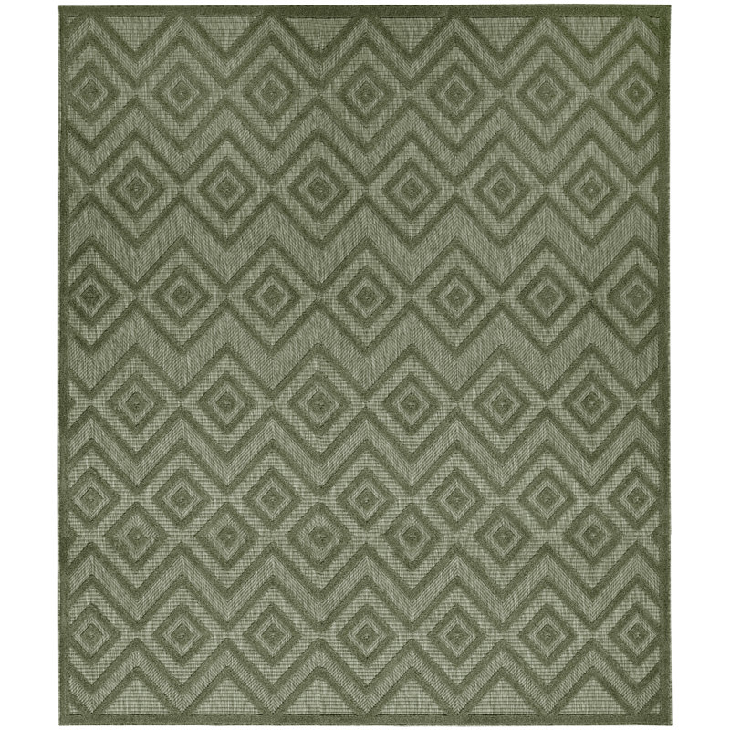 Konstantia Geometric Indoor/Outdoor Area Rug, Rectangle 9' x 12'