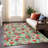 Machine Washable Indoor/Outdoor Christmas Nutcracker Xhevrie Aloe Rug-425476621