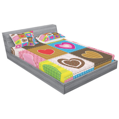 Microfiber Patchwork Sheet Set