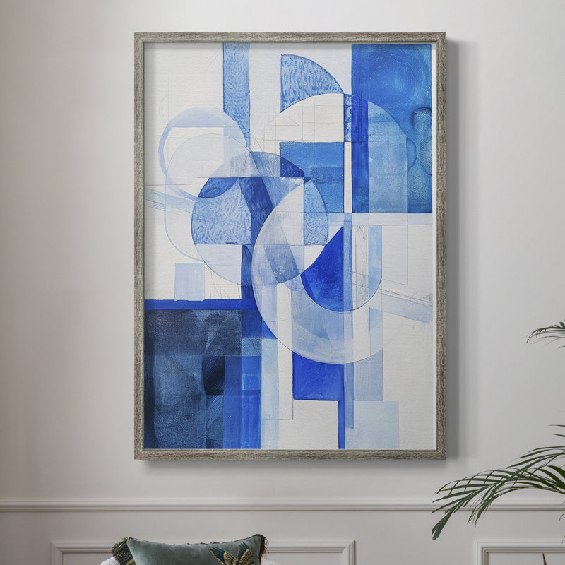 ABSTRACT Series CVII, reproduction encadrée - bois massif, H 11 po x l 9 po