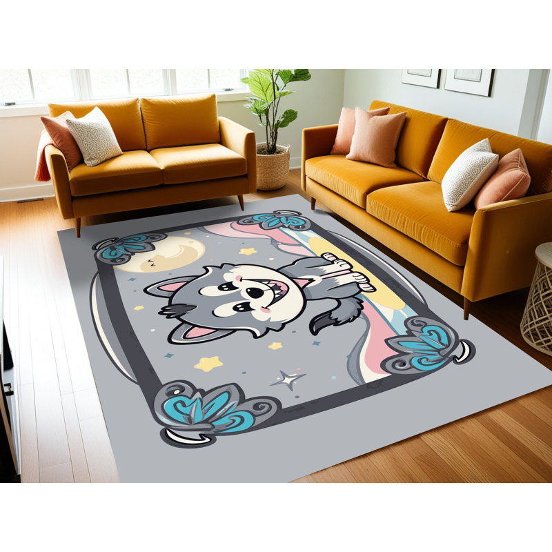 Tapis de Noël lavable The Holiday Aisle®, Rectangulaire 2 pi x 3 pi