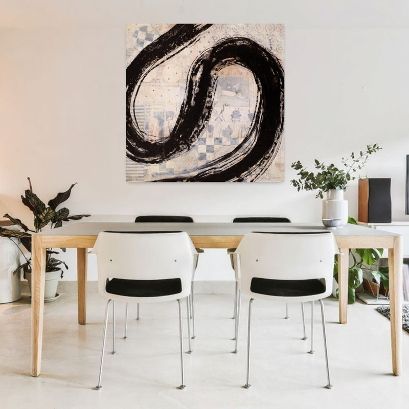 «Brushstroke No. 10», art contemporain abstrait, H 36 po x l 36 po