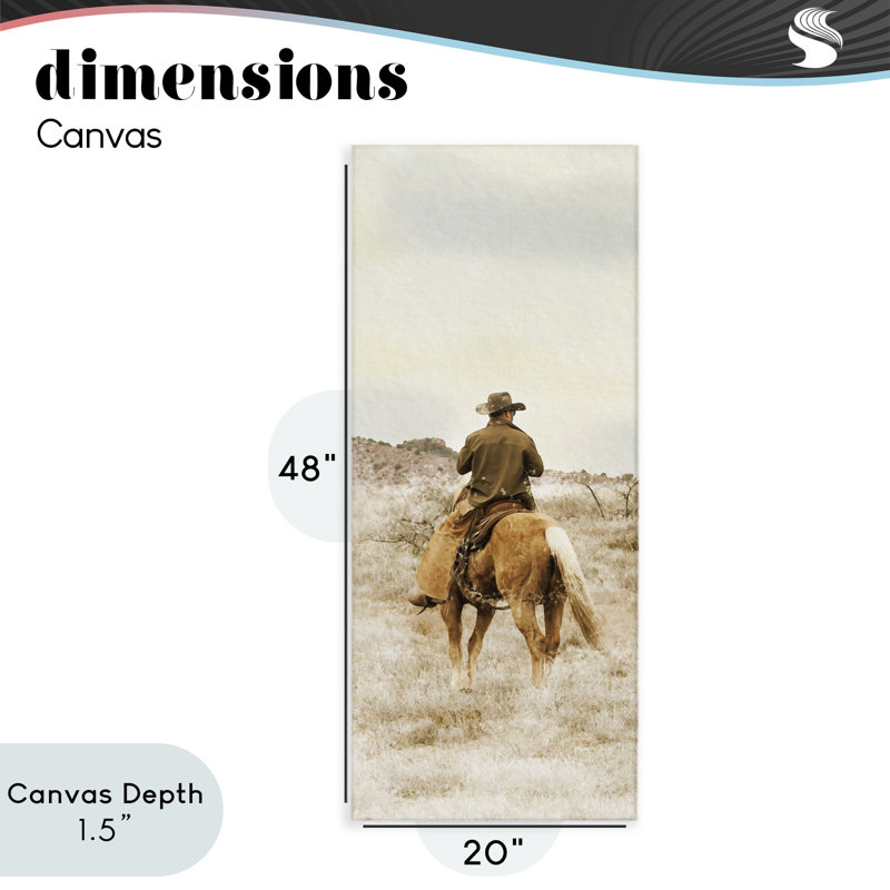 «Wild Wrangling Cowboy», conception de Marcus Prime, H 48 po x l 20 po