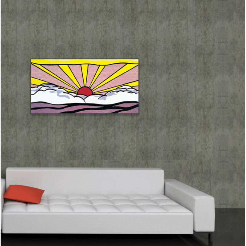 Sunrise by Lichtenstein - Single Picture Frame Print on MDF