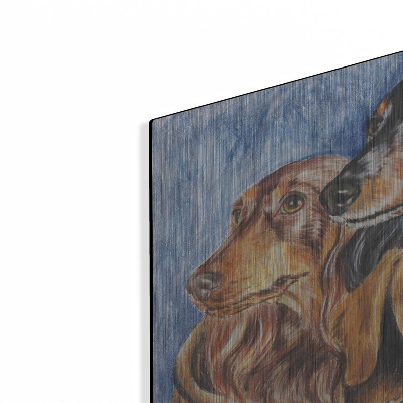 «Dachsund In A Basket» par Barbara Keith, H 24 po x l 36 po