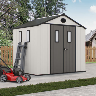 Outdoor Storage Shed With Lockable Doors Weather Resistant Organization for Home/Backyard/Garden Tools/Lawn Mower/Bike Storage/Pool Supplies
