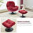 Zenon Velvet Swivel Accent Chair with Ottoman-991307803