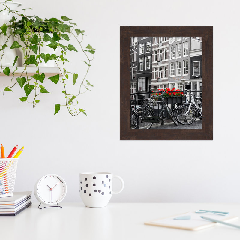 Cadre pour photo simple Noland, L 11 po x H 14 po, Brun foncé