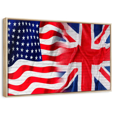 Drapeau américain et britannique