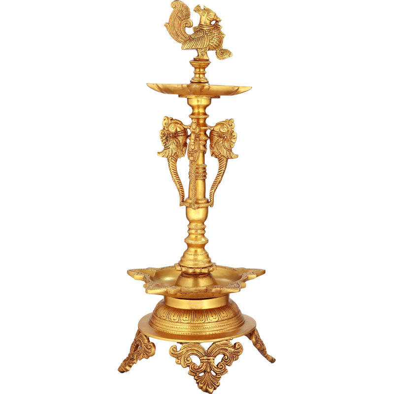 Lampe sur pied 19 po Mayur, Or
