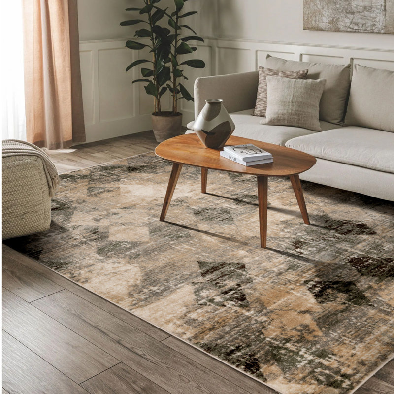 Tapis géométrique Napoli, Rectangle 6 pi 7 po x 9 pi 6 po