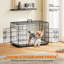 Cage pliable en métal pour chien avec cloison-101093290