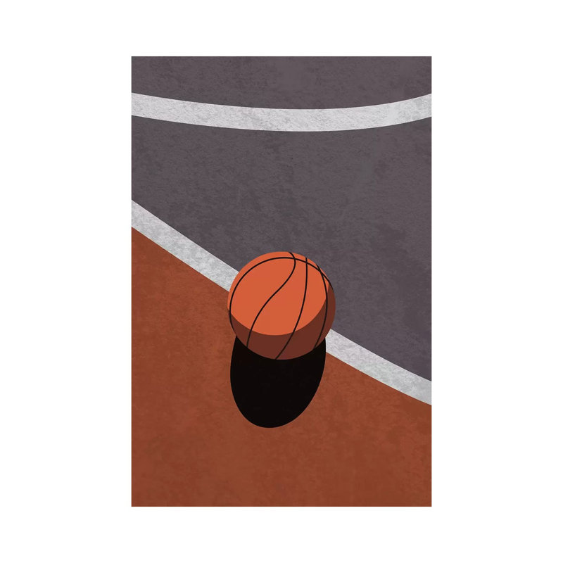 Dear Basketball - Print on Canvas, Wrapped Canvas, 30.48 cm H x 45.72 cm W