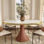 Table de cuisine luxueuse à base en bois massif et à garniture dorée Luxury Thicken Stone pour 2 à 8 personnes-741838039-741838040