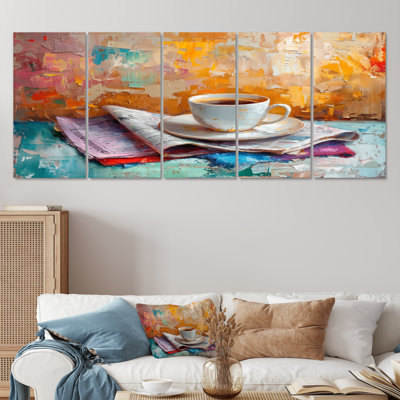 Morning Cozy Cup Of Coffee - Coffee Wall Art Living Room Set