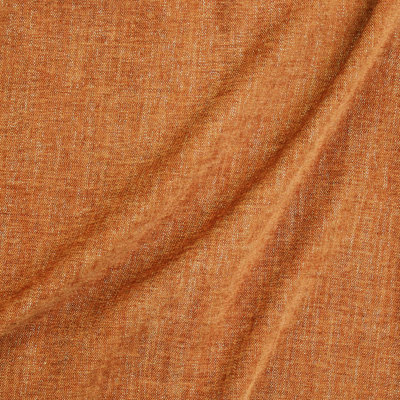 Tissu Pandora | Tissu uni texturé d'aspect lin métallique | Couleur mandarine